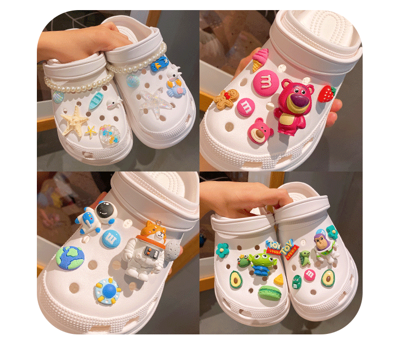 Обувная застежка 星黛露可爱crocs洞洞鞋扣适配diy配件鞋扣装饰品卡扣鞋子配饰鞋花 Others