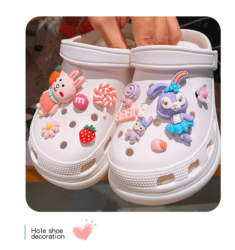 Обувная застежка 星黛露可爱crocs洞洞鞋扣适配diy配件鞋扣装饰品卡扣鞋子配饰鞋花 Others