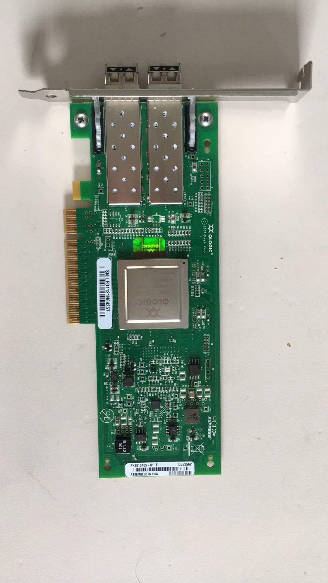 Original QLOGIC QLE2562-E QLE2562-WB 8Gb dual-port Fibre Channel card HBA card