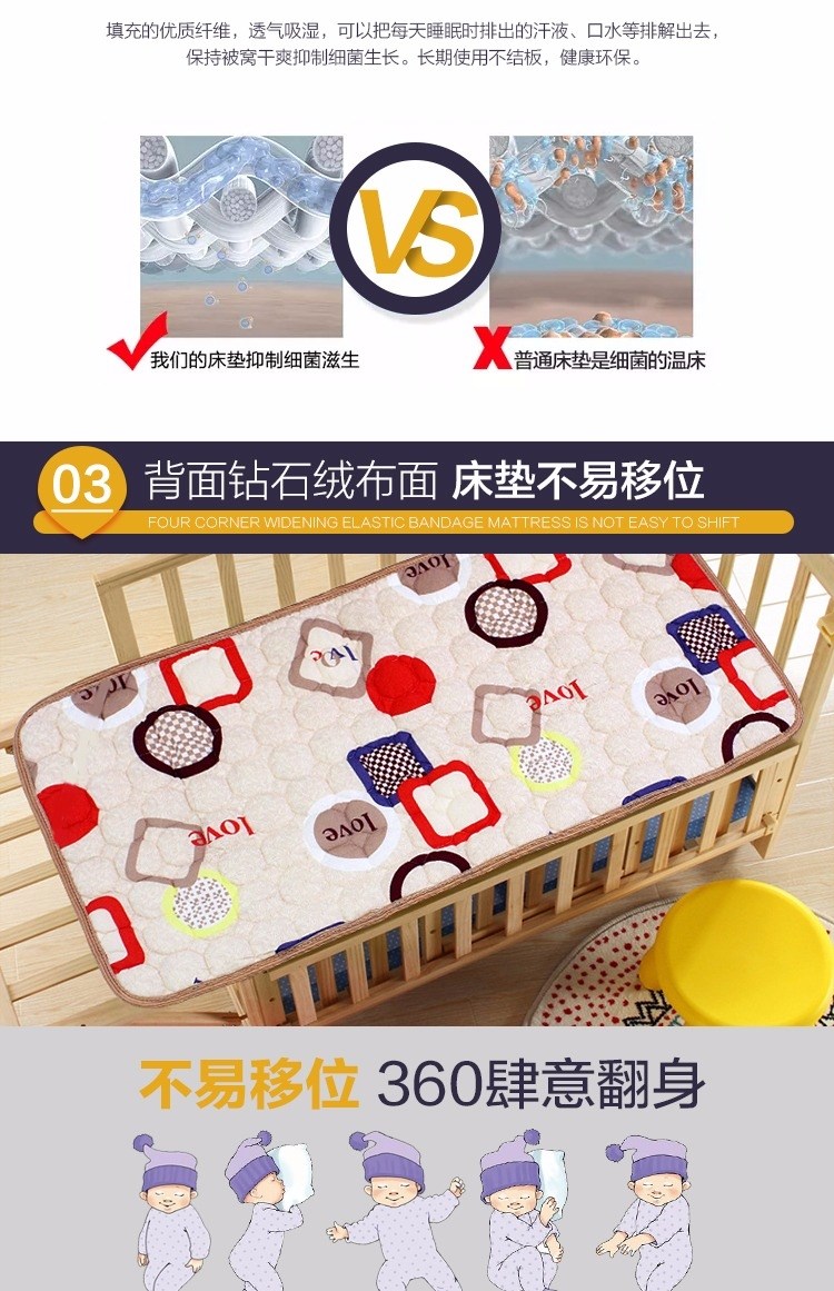 Tatami thảm nhỏ giường trẻ em nệm 1,5 tấm lót bảo vệ trẻ em cũi bọ cạp ngủ trẻ em 1.0 đệm lò xo giá rẻ