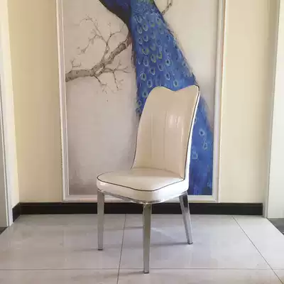 Dining chair adult outfit new backrest chair hotel chair leather dining room chair Simple modern household chair and stool