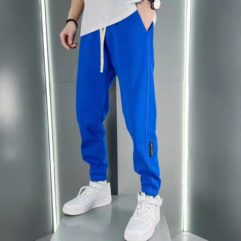 Men's Summer New Klein Blue Casual Sports Pants High-Quality Loose Versatile Jogger Harem Pants
