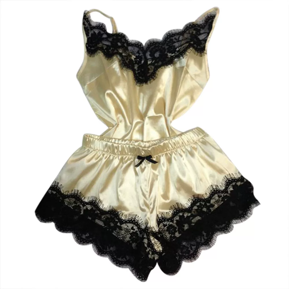 Ирие Искушение Babydoll ночнушка топ-кими и комплект из шорт