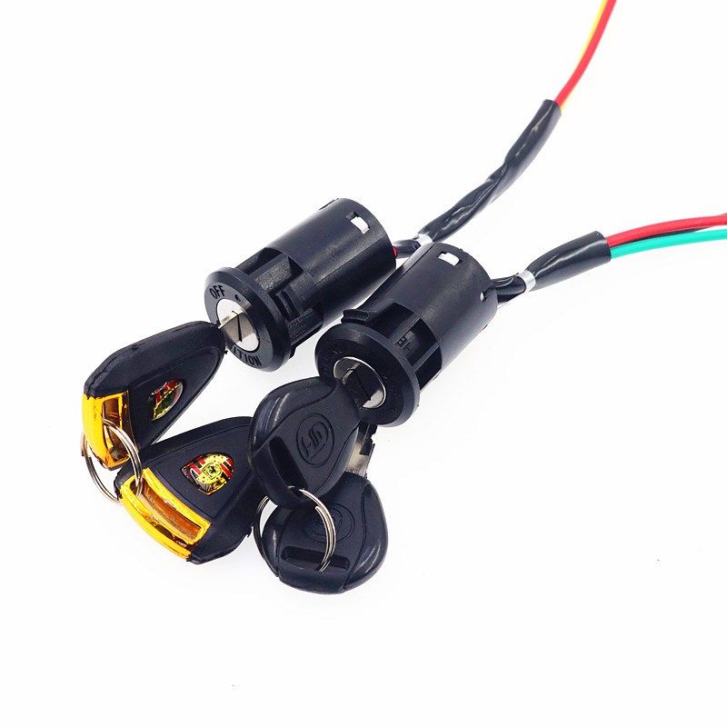 [USD 9.82] Electric car lock power lock key switch assembly electric