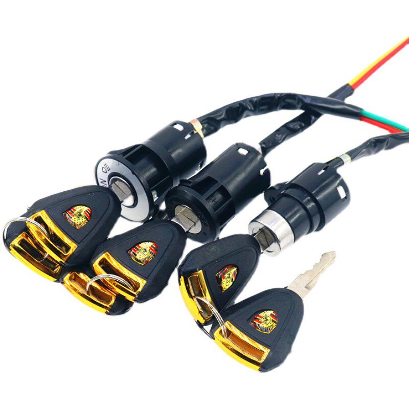 [USD 9.82] Electric car lock power lock key switch assembly electric