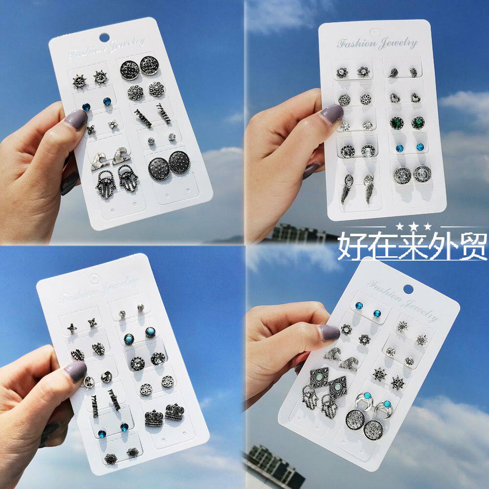 trend Retro ear stud simple temperament lady earrings