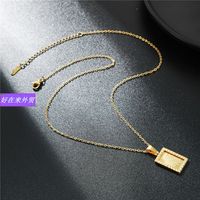 FASHION Atmosphere NECKLACE SQUARE MOON Pendant Accessories