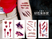 waterproof tattoo Halloween terror wound bloodstain stickers