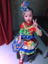 New Cher childrens dance costume Miao Dong Tujia Buyi ethnic minority stage performance costume