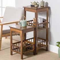 Tea set living room cabinet home tea table Kung Fu small tea table tea rack short tea table bamboo simplicity