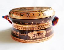 Guangxi specialty Hengxian jasmine tea green tea Guangxi tea Zhuang Township with hand gift bronze drum gift box 200g