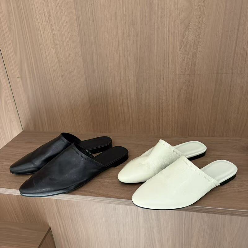 4.26 (No Returns, No Exchanges) Muller Slippers for Women, Comfortable Slip-On Casual Versatile Closed-Toe Slippers with a 1.5cm Heel