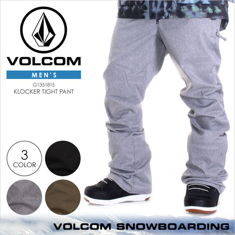 VOLCOM American Diamond Snowboard Pants Professional Men's Slim Retro Basic Waterproof Ski Pants