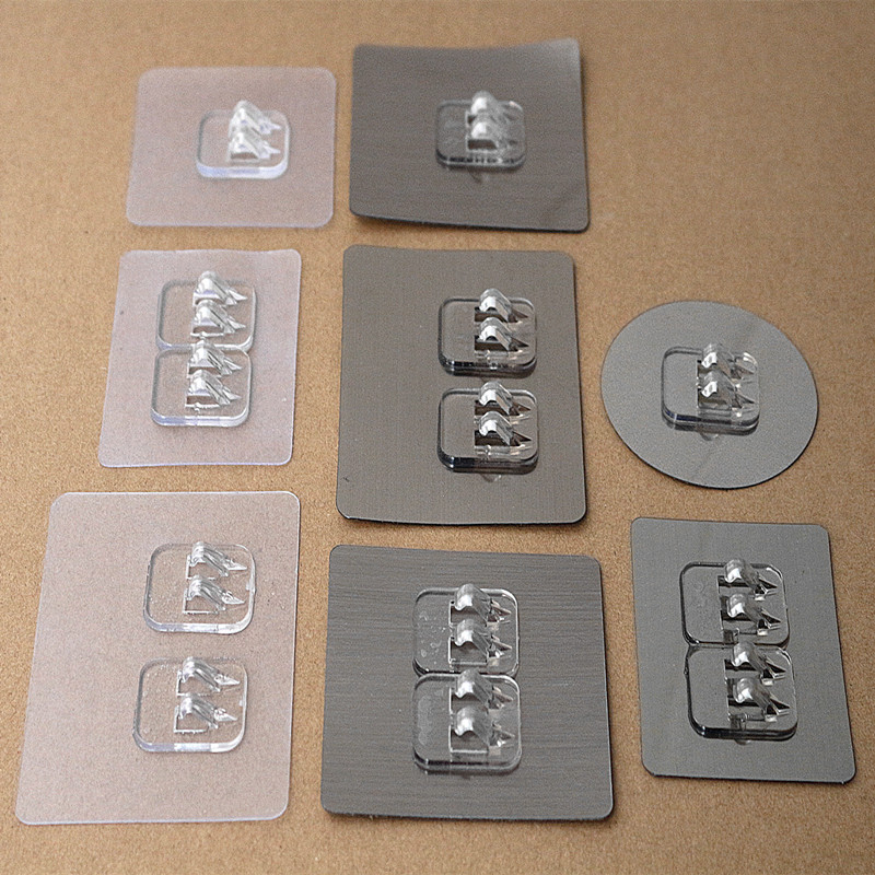 Strong Traceless Hooks, No-Drill Adhesive Clips, Sticky Hooks, Self-Adhesive Heavy-Duty Wall Hooks with Adhesive Backing Strong Traceless Hooks, No-Drill Adhesive Clips, Sticky Hooks, Self-Adhesive Heavy-Duty Wall Hooks with Adhesive Backing
