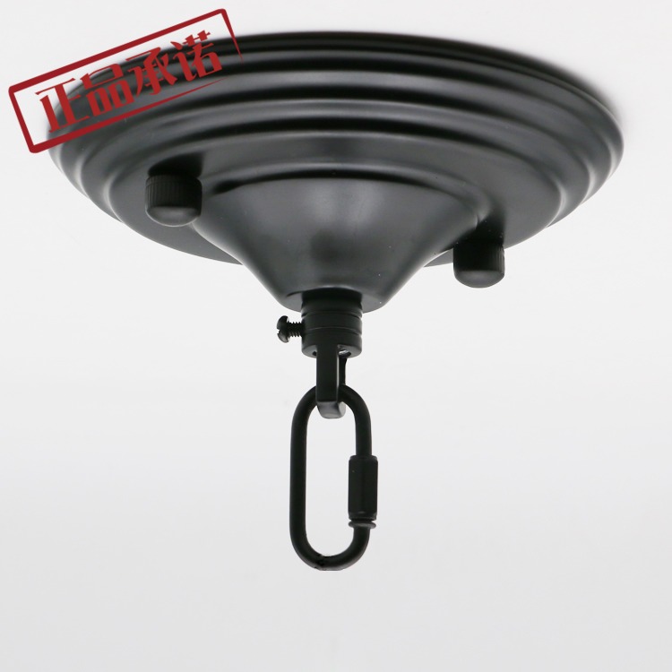 Round chandelier ceiling plate iron plate hanging lantern bird cage hook hanging basket flower basket hook fixed ceiling chassis lamp with