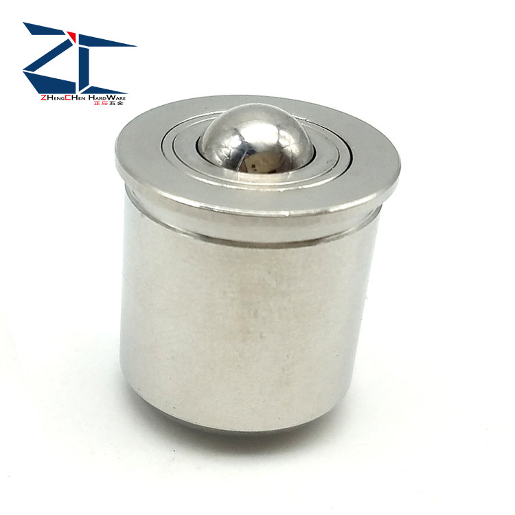 ZC401-1-14 18 22 stainless steel pressed-in type roller with plunger function ball head steel ball roller BCHP