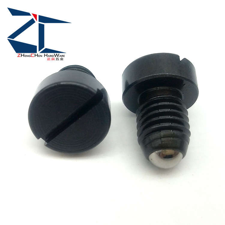 Z36 4 * 9-lined notch threaded pin cover-shaped one-mouth poeball screw round head with positioning beads