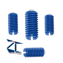 GN615 2-P full nylon threaded tooth ball bearing spring pin Polyacetal wave bead screw resin ball head plunger