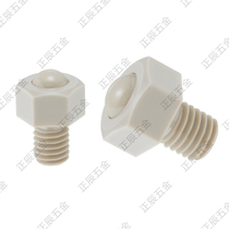 ZC409-2-5 6 8 10 Hexagonal steel bead roller universal pulley bull eye ball bearing (PEEK)