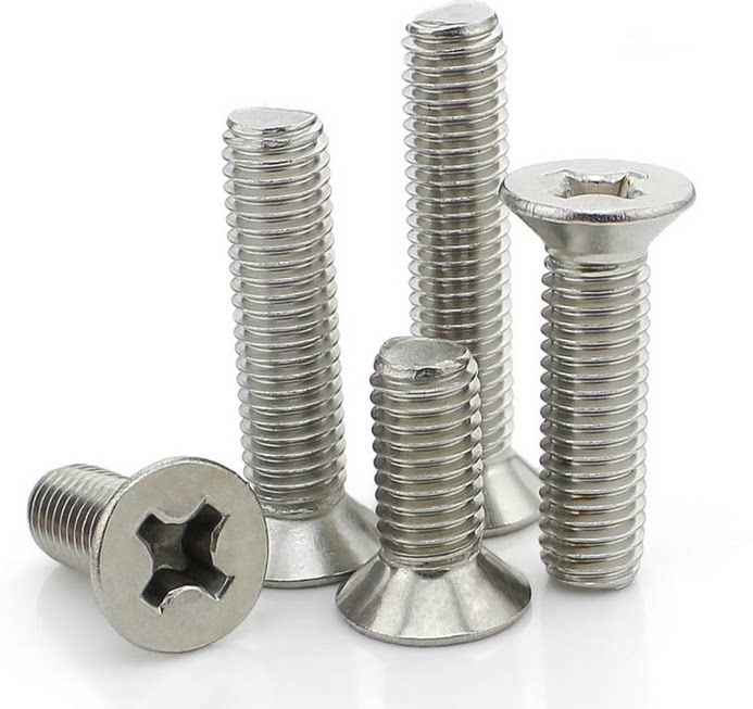 304i stainless steel flat head cross screw countersunk head cross screw 4#-40 in cross screw 4#-40 * 1 4