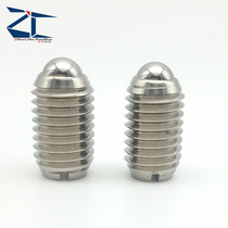 GN615 -M20-KSN stainless steel lined slotted ball spring plunger slingshot positioning pin bumper ball tight