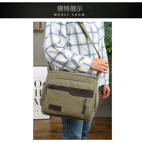 Túi đeo vai nam mới Túi vải Messenger Túi xách nam túi đeo chéo thể thao túi xách chéo túi xách charles & keith