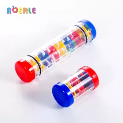 Early education musical instrument sand bucket baby hearing teaching aids sand tube children percussion music rain bucket doll hourglass sound bucket