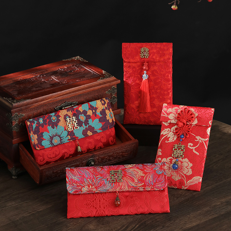 Milli picked a red envelope marriage thousand yuan red bag marriage creative big red envelope high - end wedding personality cloth change