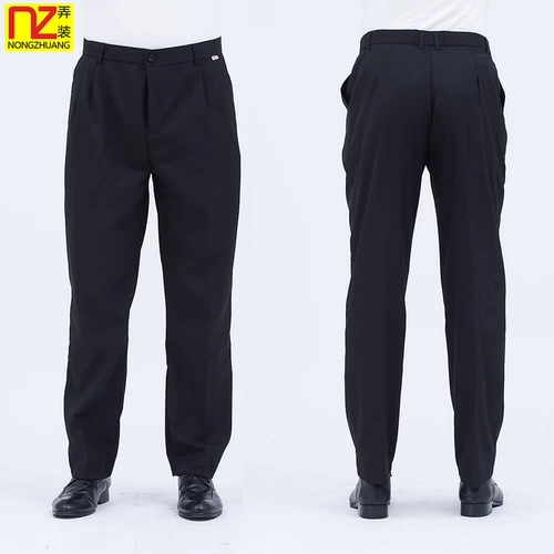 弄装 Осенние штаны для работы, свободный прямой крой, размер