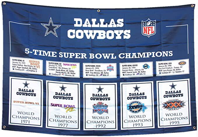 Cowboy Team Outdoor Flag Footballs Dallas Cowboys Championss Flag