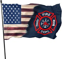 Homestay bar hostel wedding birthday party decoration FLAG Volunteer Firefighter FLAG