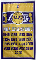 Los Angeles Lakers Los Angeles Lakers Champions NBA Finals 2020 Flag