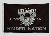 Foreign trade olive attacker outdoor Flag NFL Oakland Raiders Flag 3X5