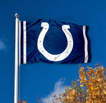 Foreign trade Olive Colts outdoor Flag NFL Indianapolis Colts Helmet Flag