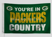 Foreign trade olive team Packers outdoor Flag NFL Green Bay Packers Country Flag