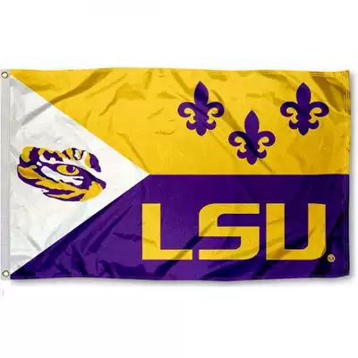 Foreign Trade University version fan FLAG LSU Tigers Acadian Logo NCAA FLAG