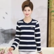 Áo khoác trung thu xuân hè 2018 Áo thun cotton mới cho nữ 40-50 tuổi Mẹ trung niên có áo dài tay
