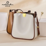 Универсальная белая сумка для телефона, коллекция 2023, из натуральной кожи