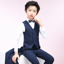 Childrens catwalk dress boy piano performance suit small host suit wedding autumn boy performance suit suit suit