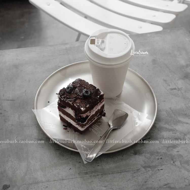 Small Western Suburb Korean style stainless steel round reel plate Cup grating Gold silver Western food out of the dining tray