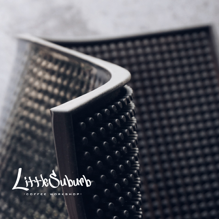 Black coffee bar mat Non-slip rubber mat