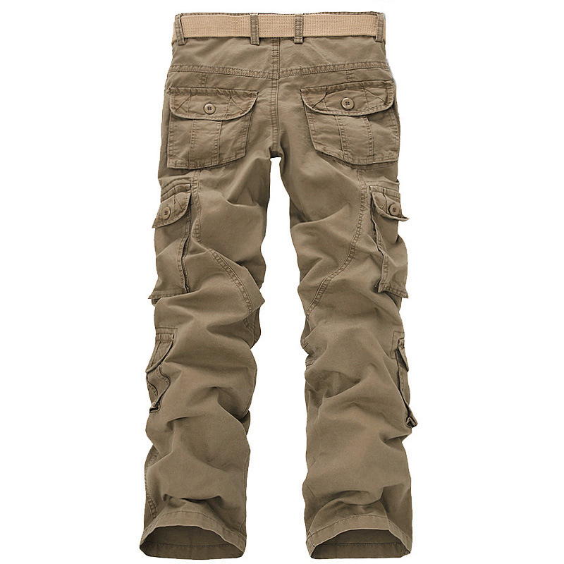 2017 quần legging thẳng nam quần âu giản dị nhiều túi ngoài trời mùa thu và quần thể thao mùa đông quần sịp nam
