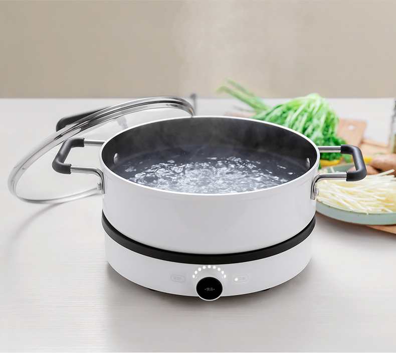 bếp hồng ngoại giá rẻ Mới kê pin lò cơm nhà bếp cảm ứng nhà nhỏ nồi lẩu nồi chảo nồi súp thông minh một nồi bếp từ bosch 2 bếp