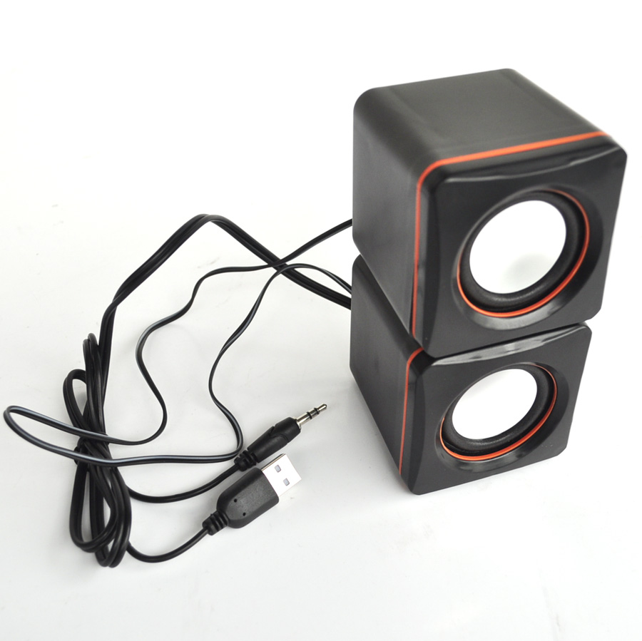 Wholesale Portable Small Square Speaker Multimedia Laptop Small Speaker USB2 0 Mini Audio Phone