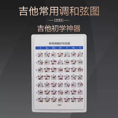 吉他常用调顺阶和弦指法图解初学自学习乐理练习工具速查表大全 吉他常用调顺阶和弦指法图解初学自学习乐理练习工具速查表大全