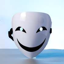 Kaito Kidd Mask Halloween cos Mysterious Luminous Adult Full Face Horror Smiling Clown Mask Toy