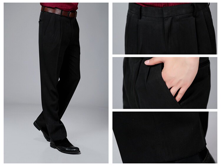 Pantalon droit en soie pour automne - Ref 1470561 Image 14