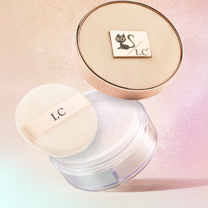 LC三色蜜粉定妆粉散粉持久控油防水防汗