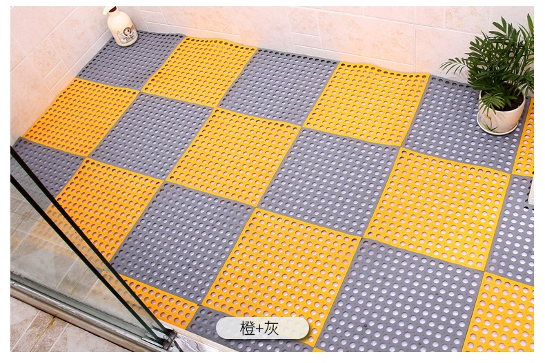 Bath mat tắm tắm nhà vệ sinh nhà vệ sinh nhà vệ sinh mat khâu thảm sàn lát lớn - Thảm sàn thảm xốp