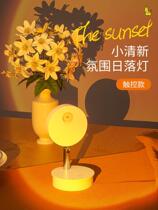 ins net red atmosphere drop day light sunset sunset mini bedroom photo projection rainbow tonic light twilight white